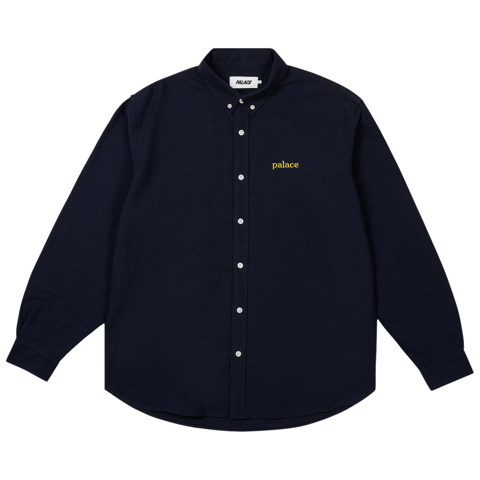 Palace Seersucker Oxford Shirt Navy