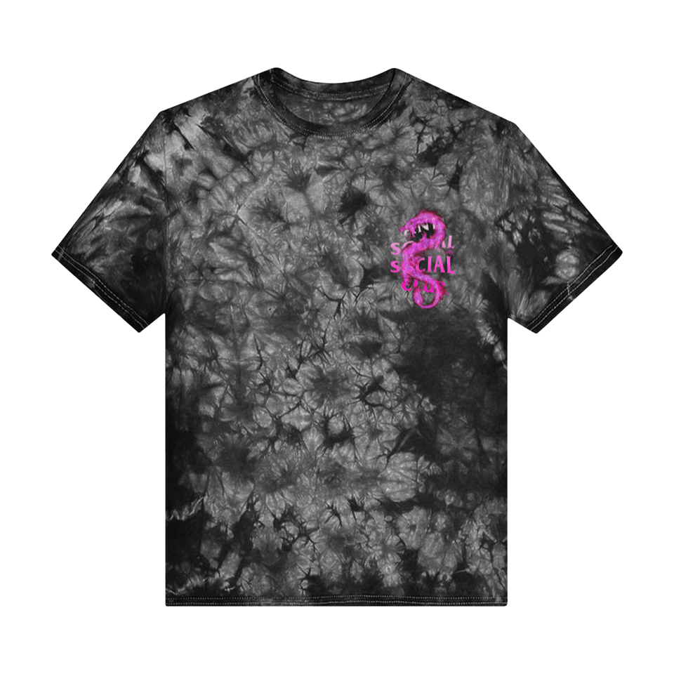 Anti Social Social Club Summer In Minsk T-Shirt Black Tie Dye