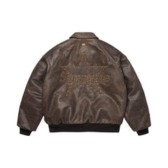 Supreme x Vanson Leathers x B.B. Simon Jacket Brown