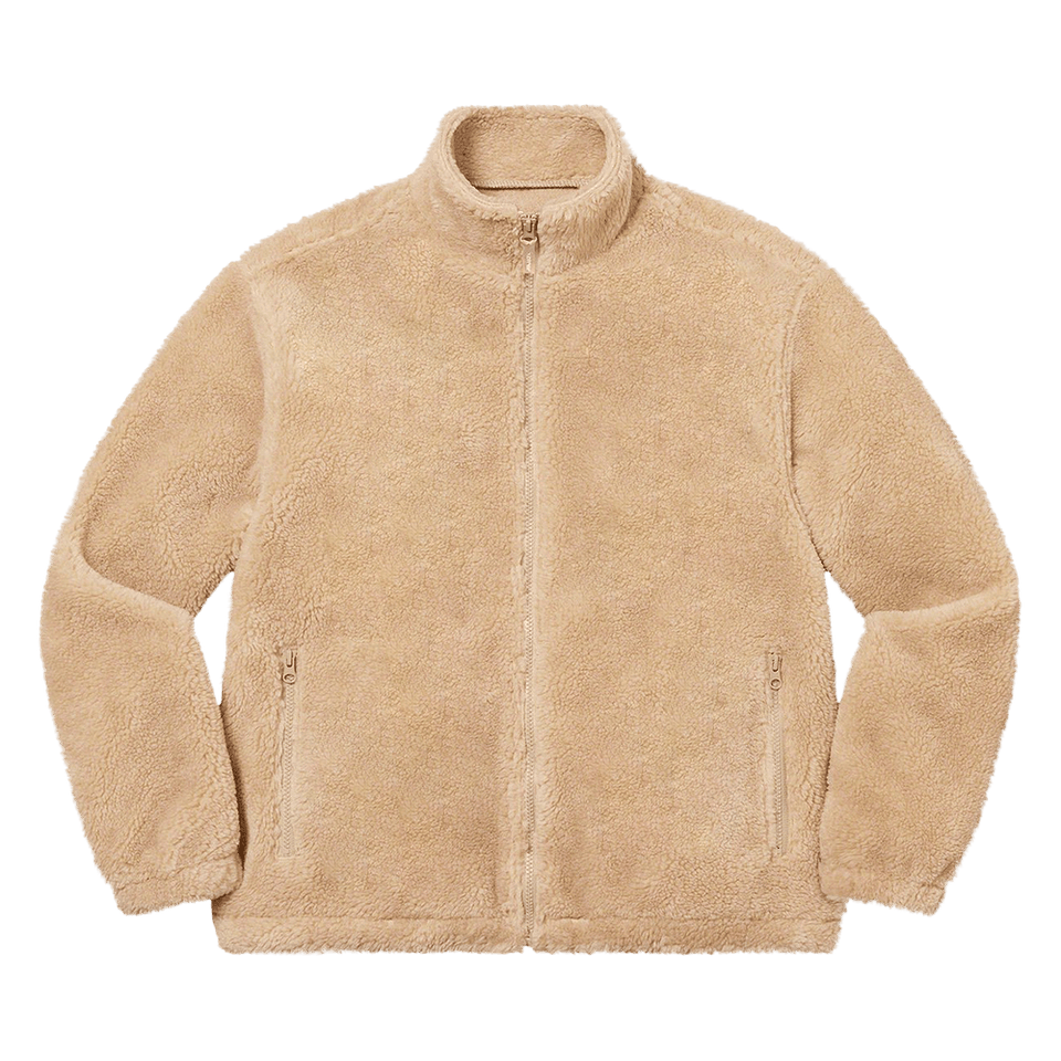 Supreme Star Fleece Jacket Natural
