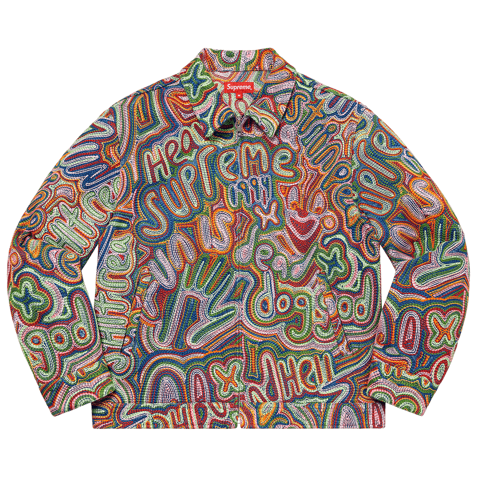Supreme Chainstitch Denim Jacket Multicolor