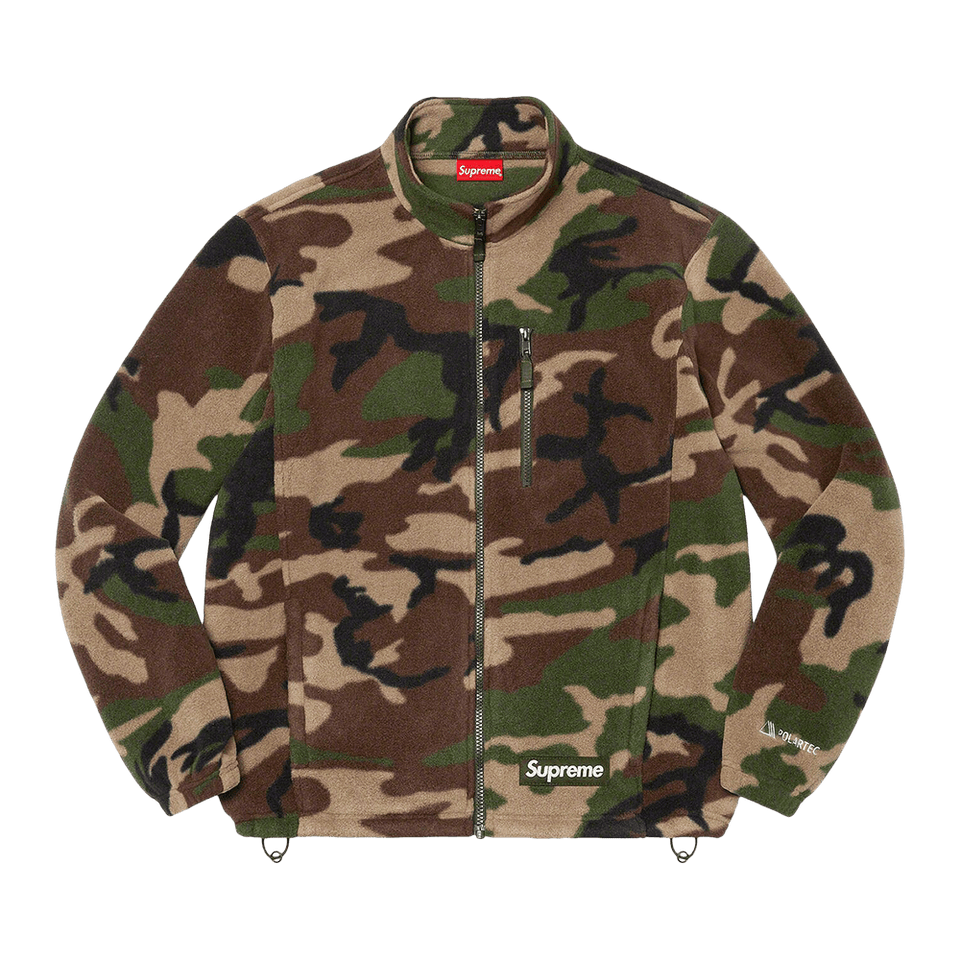 Supreme x Polartec Zip Jacket Woodland Camo