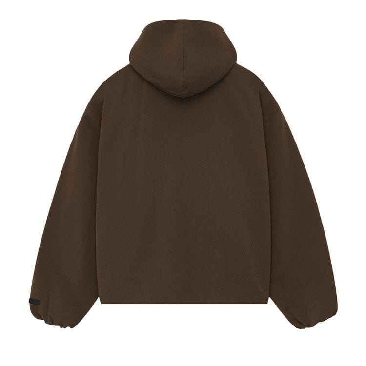 Fear of God Essentials Military Nylon Hooded Anorak Brown