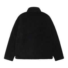 Stussy Polar Fleece Half Zip Mock Neck Black