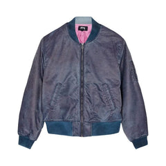 Stussy Dyed Nylon Bomber Navy