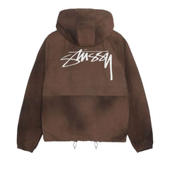 Stussy Wave Dye Beach Shell Jacket Coffee