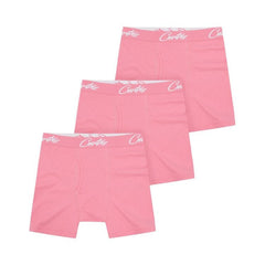 Corteiz Allstarz Boxers (3 Pack) Pink