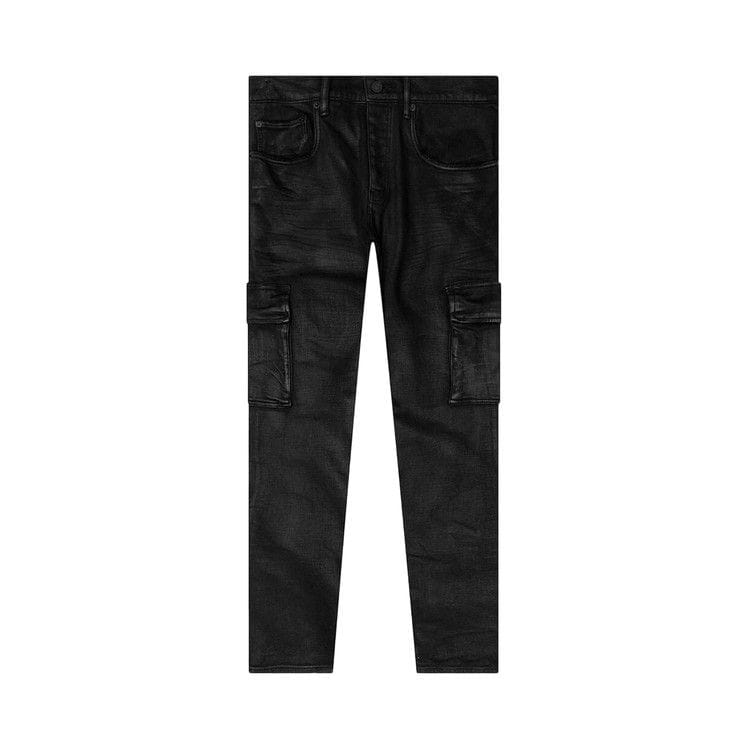 PURPLE BRAND Cargo Flare Pants Black Resin
