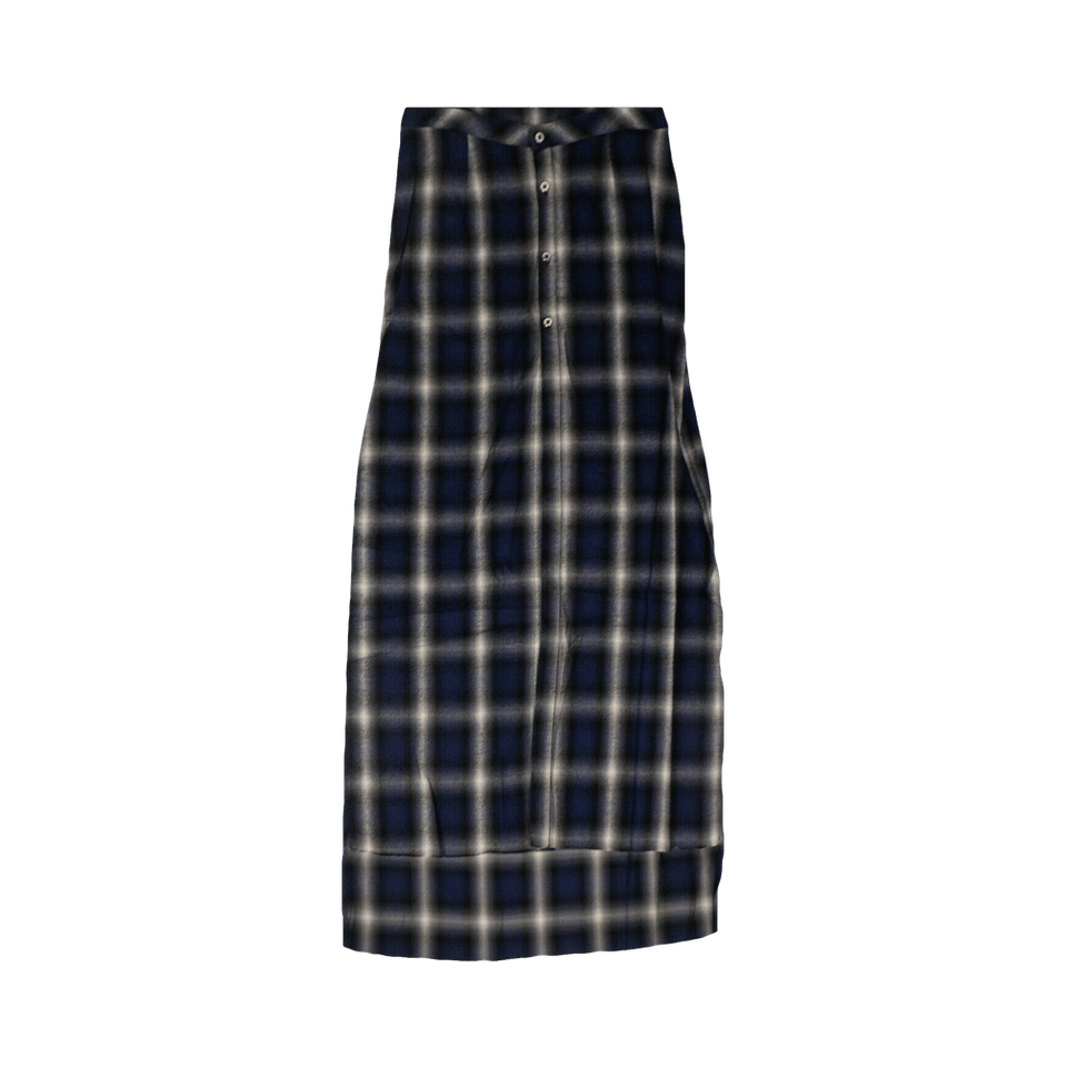 Amiri Flannel Star Skirt Black