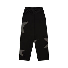 Sp5der Big Star Wide Leg Sweatpant Black
