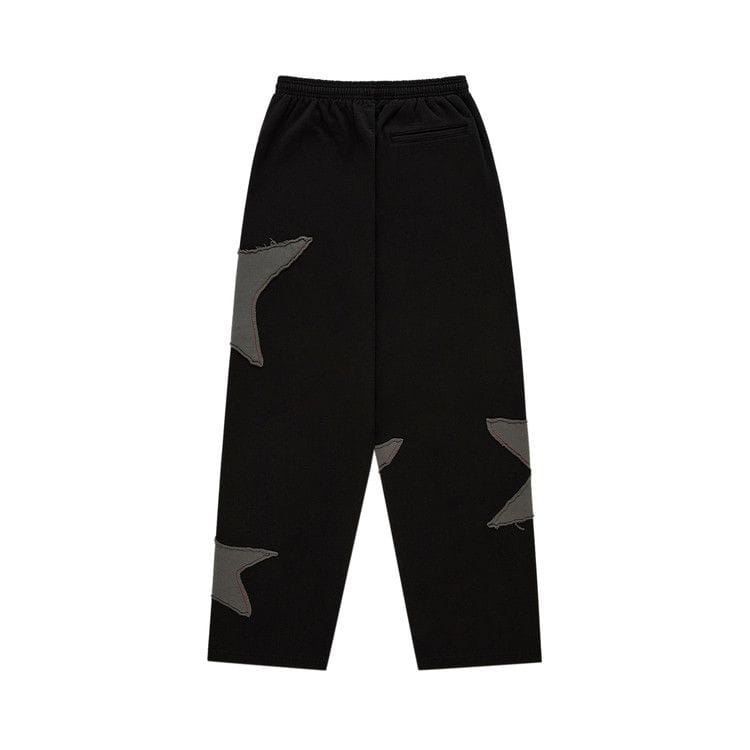 Sp5der Big Star Wide Leg Sweatpant Black
