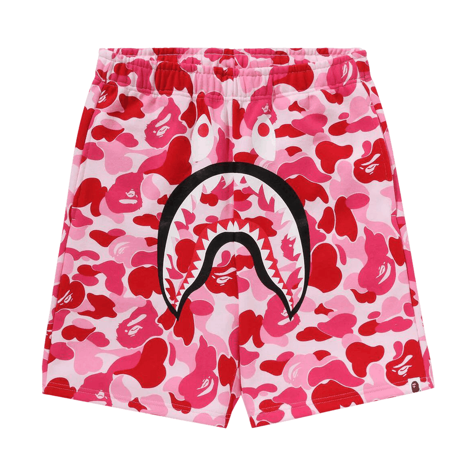 BAPE ABC Camo Shark Sweatshorts Pink