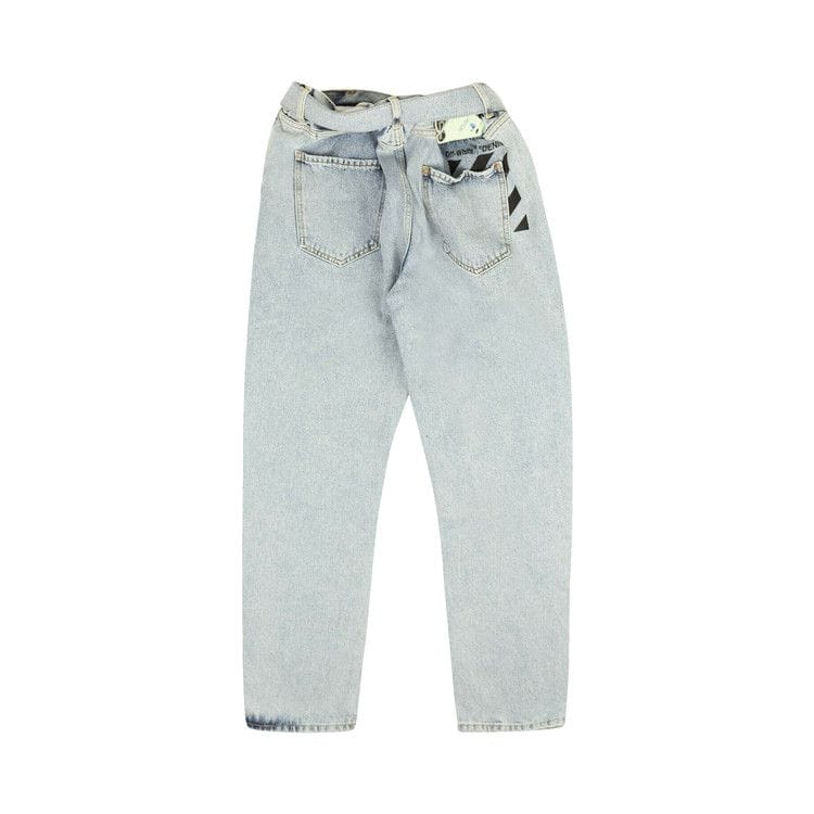 Off-White Stripe Low Crotch Jean Blue/Black