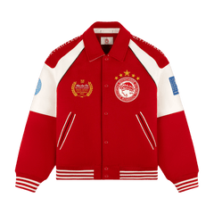 Aimé Leon Dore x Olympiacos F.C. Varsity Jacket Adrenaline Rush