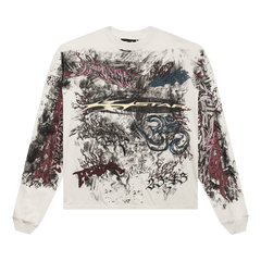 Hellstar Graffiti Long-Sleeve White