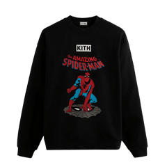 Kith For Spider-Man Allies Vintage Crewneck Black
