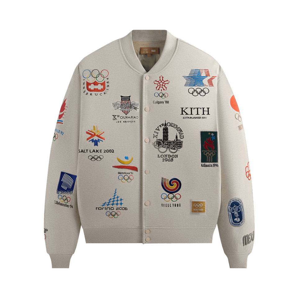 Kith for Olympics Heritage Marvin Bomber Jacket Sandy Heather