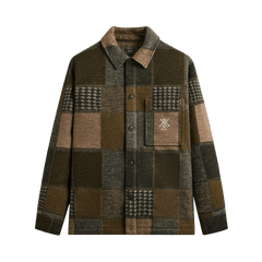 Kith Patchwork Wool Coaches Jacket Chelonian
