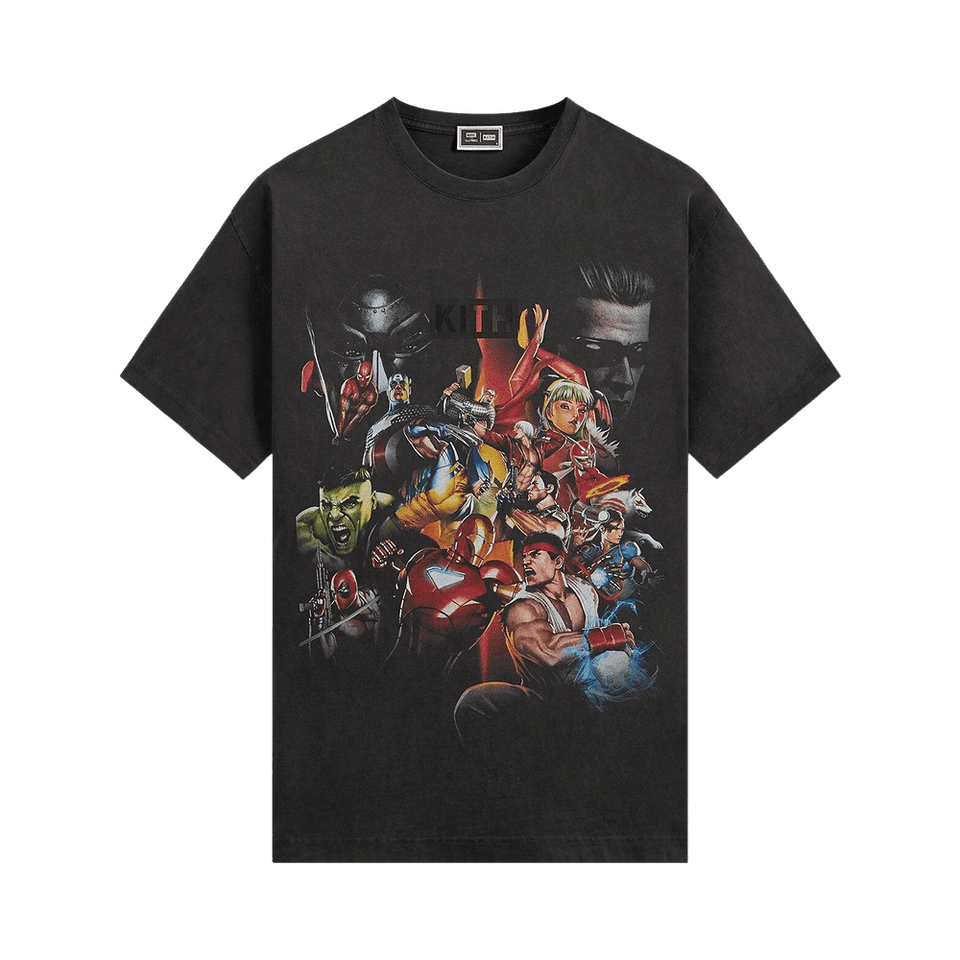 Kith x Marvel vs. Capcom Ultimate Vintage T-Shirt Black