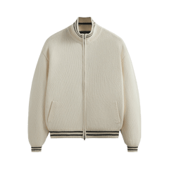 Kith Wyona Full Zip Varsity Sweater Sandrift