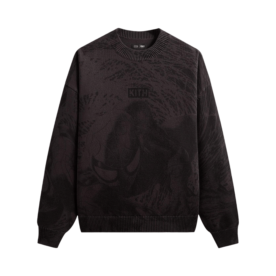 Kith x Marvel Spiderman Crewneck Sweater Carbon