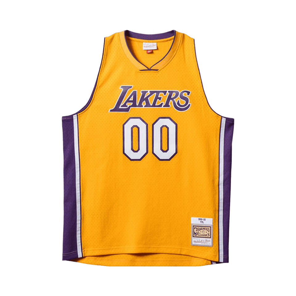 Mitchell & Ness x Playboi Carti x NBA Los Angeles Lakers 1999 Jersey Yellow