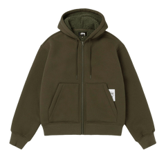 Stussy Bonded Sherpa Hoodie Green
