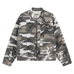 Stussy Camo Zip Work Jacket Multicolor