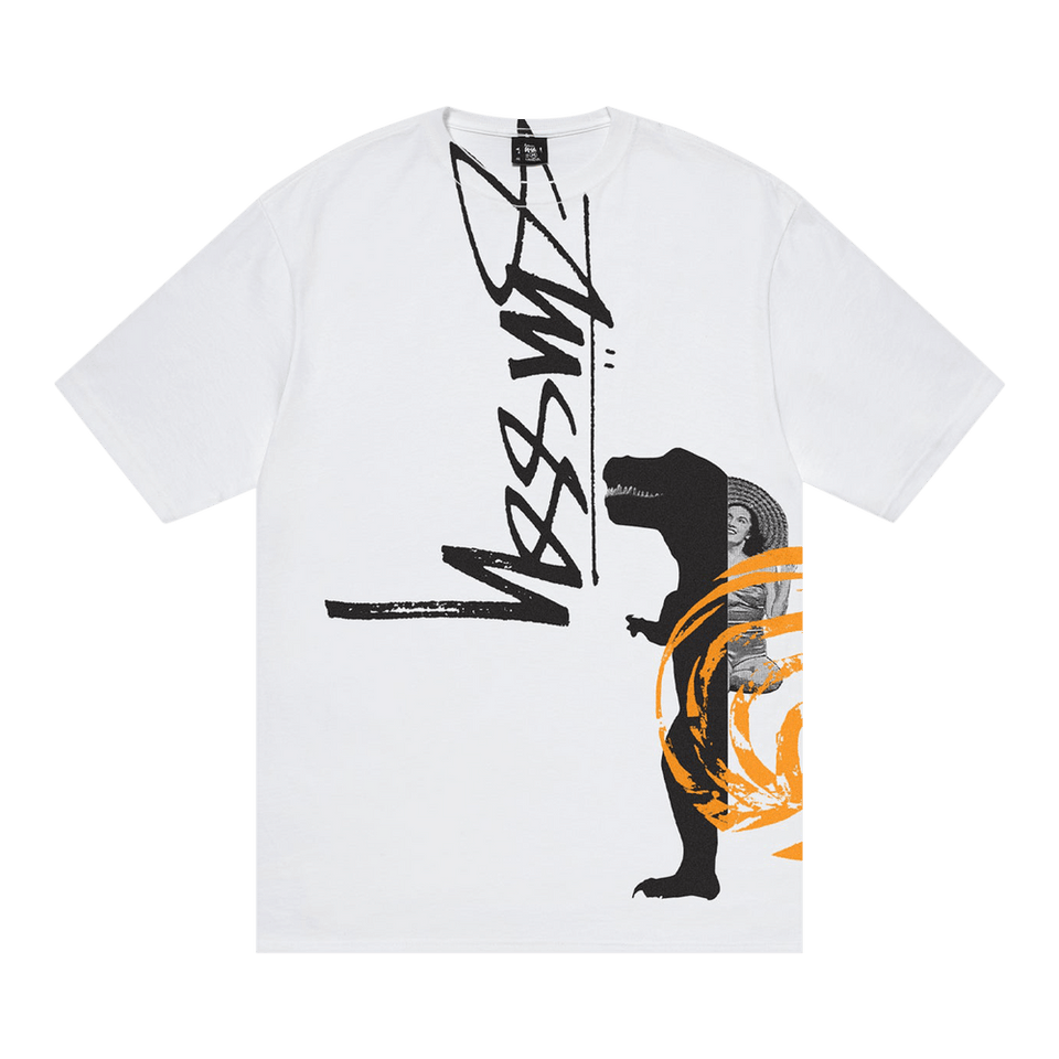 Stussy David Carson Dino T-Shirt White