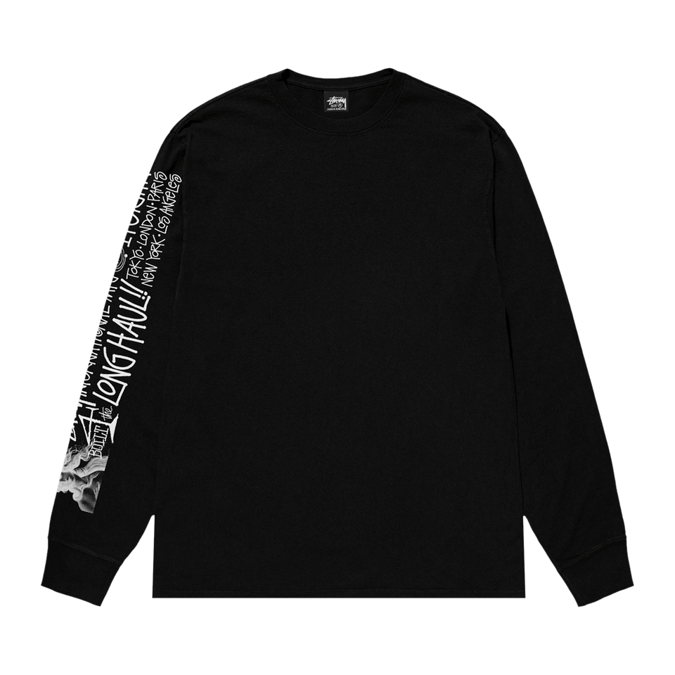 Stussy Long Haul Long-Sleeve T-Shirt Black