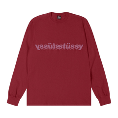 Stussy Mirror Long-Sleeve T-Shirt Wine