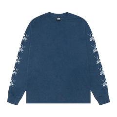 Stussy Pigment Dyed Foils Long-Sleeve T-Shirt Navy