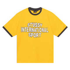 Stussy Sport Ringer T-Shirt Gold