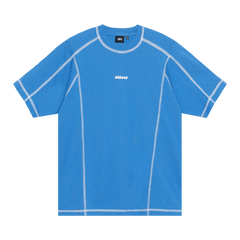 Stussy Wave Shorts-Sleeve Crew Blue