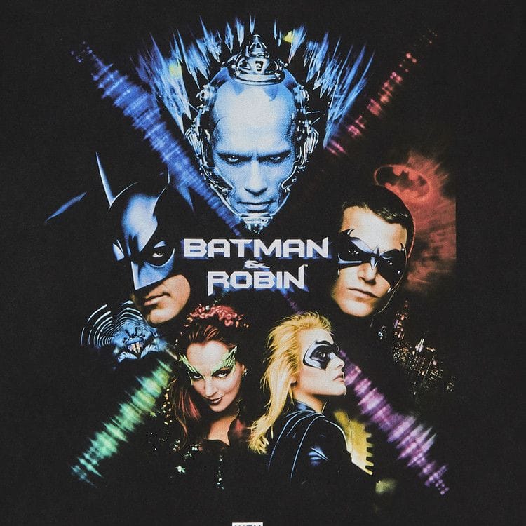 Kith x Batman And Robin Vintage T-Shirt Black