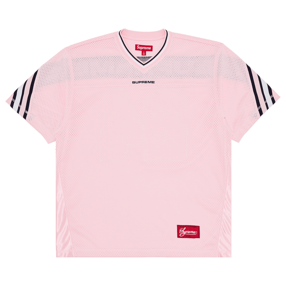 Supreme Jacquard Rib Football Jersey Pink