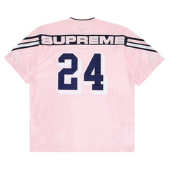 Supreme Jacquard Rib Football Jersey Pink