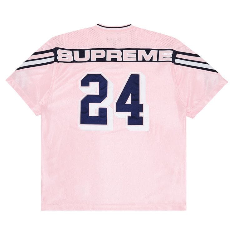 Supreme Jacquard Rib Football Jersey Pink