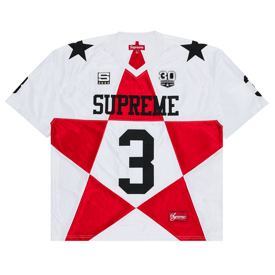 Supreme Star Football Jersey White
