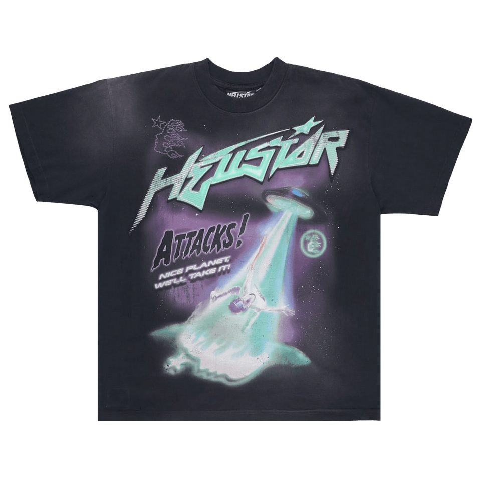 Hellstar Attacks T-Shirt Black Green