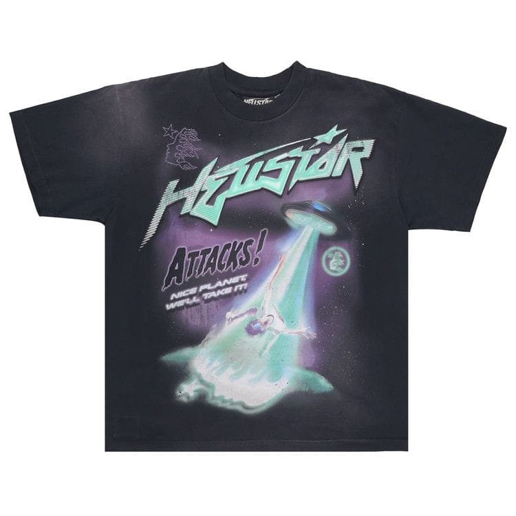 Hellstar Attacks T-Shirt Black Green