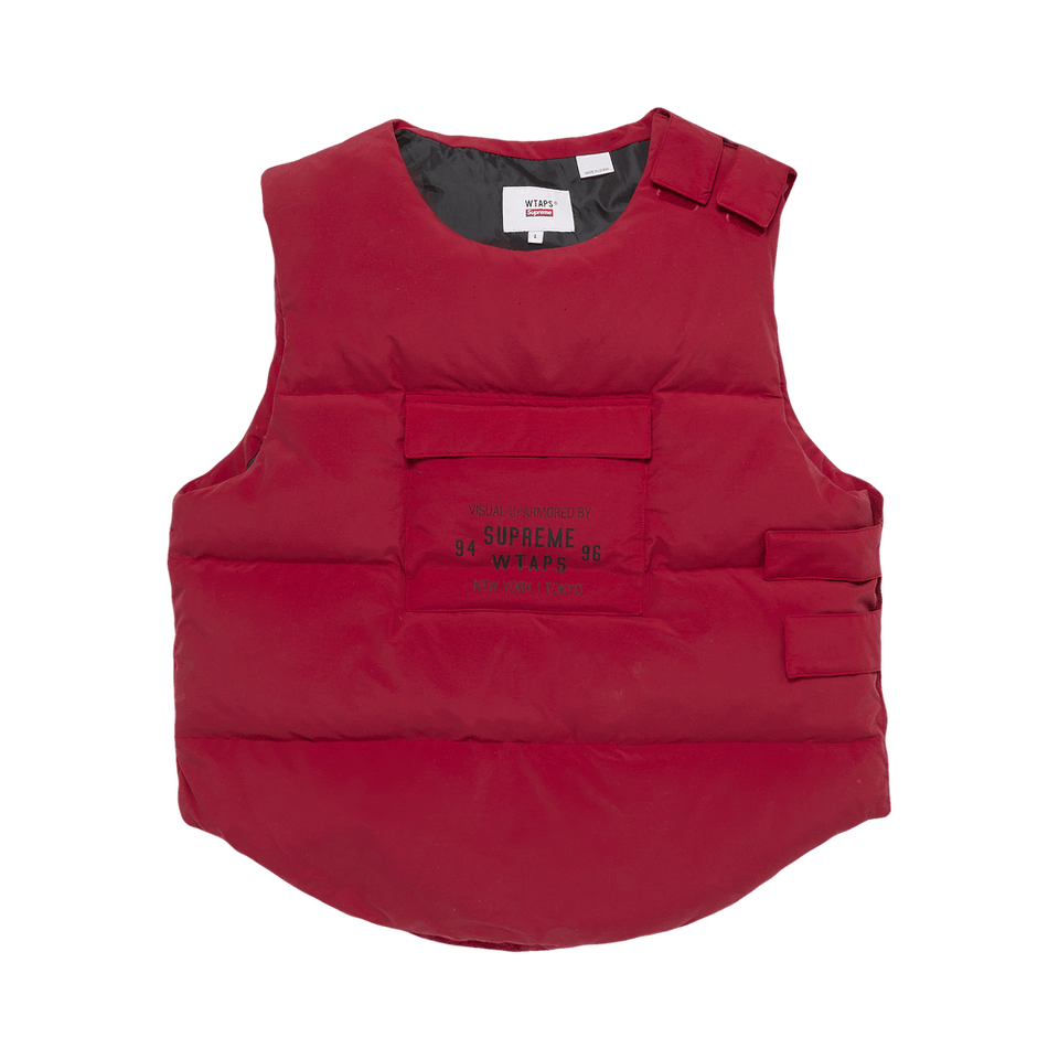 Supreme x WTAPS Tactical Down Vest Red