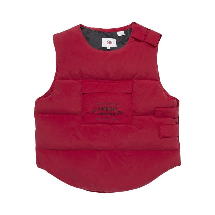 Supreme x WTAPS Tactical Down Vest Red