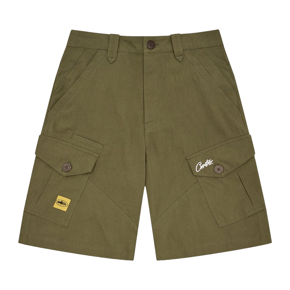 Corteiz Storm Cargo Shorts Khaki