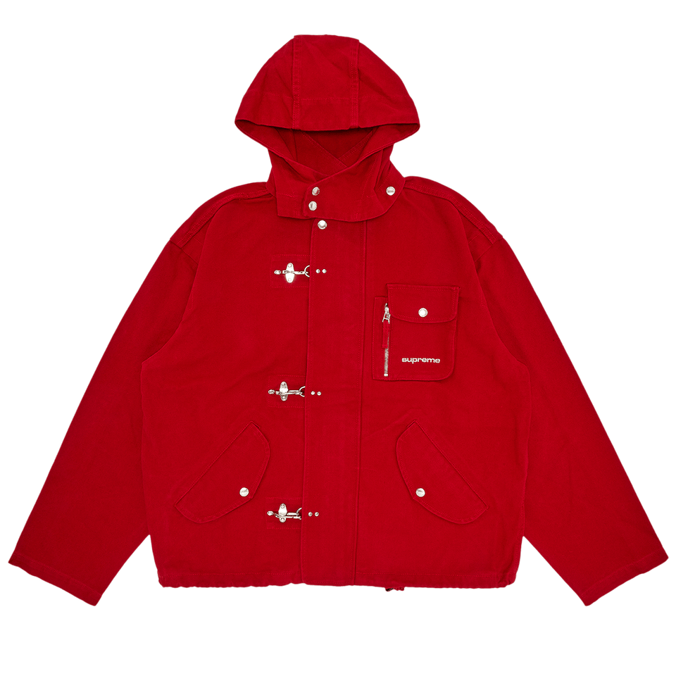 Supreme Canvas Clip Jacket Red