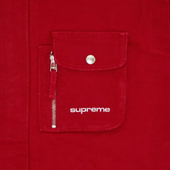 Supreme Canvas Clip Jacket Red