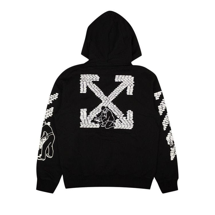 Off-White Bricks Slim Hoodie Black/White