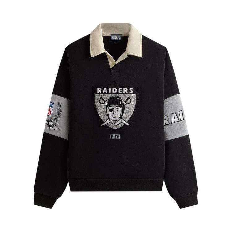 Kith & '47 for the NFL: Raiders Nelson Collared Pullover Black