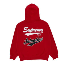 Supreme Salvation Zip Up Hoodie Red