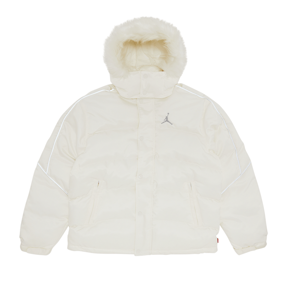 Supreme x Jordan Puffer Jacket White